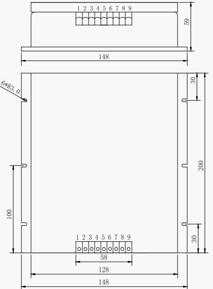 MDK300-600W,尺寸200×266×64mm