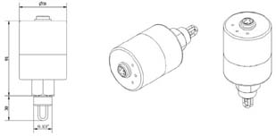 西門機電SEMEMRFS（Ex）型本安防爆熱式流量開關(guān) 外形尺寸RFS-D-010ExV型