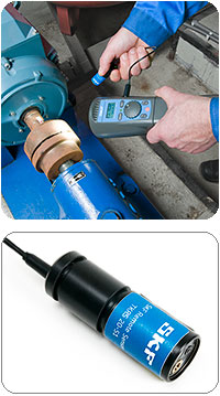 Stroboscope TKRS 20 with optinal cable TKRS C1 use example