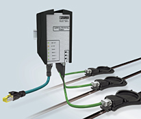 通過光纖傳輸數(shù)據(jù)&mdash;&mdash;傳感器連接到光電轉(zhuǎn)換器上